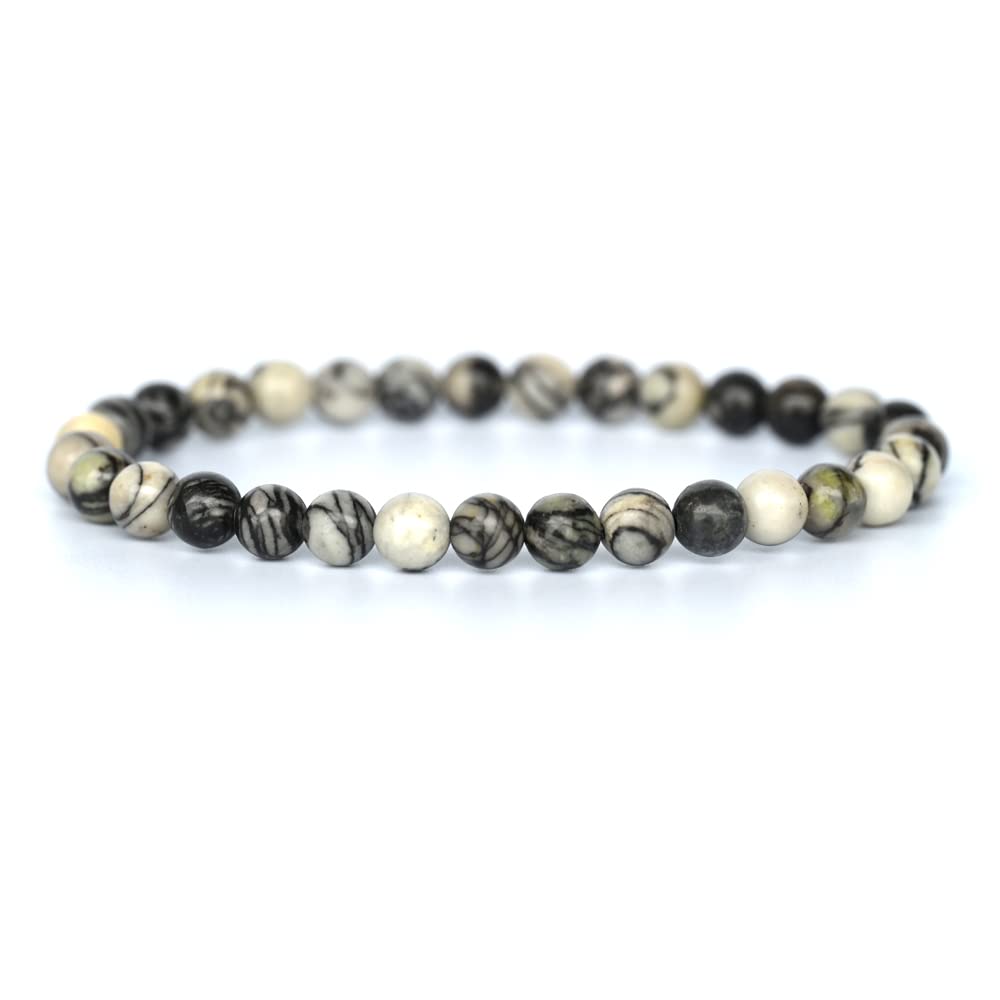 Angelstones Gemstones 6mm Round Beads Healing Crystal Bracelet for women