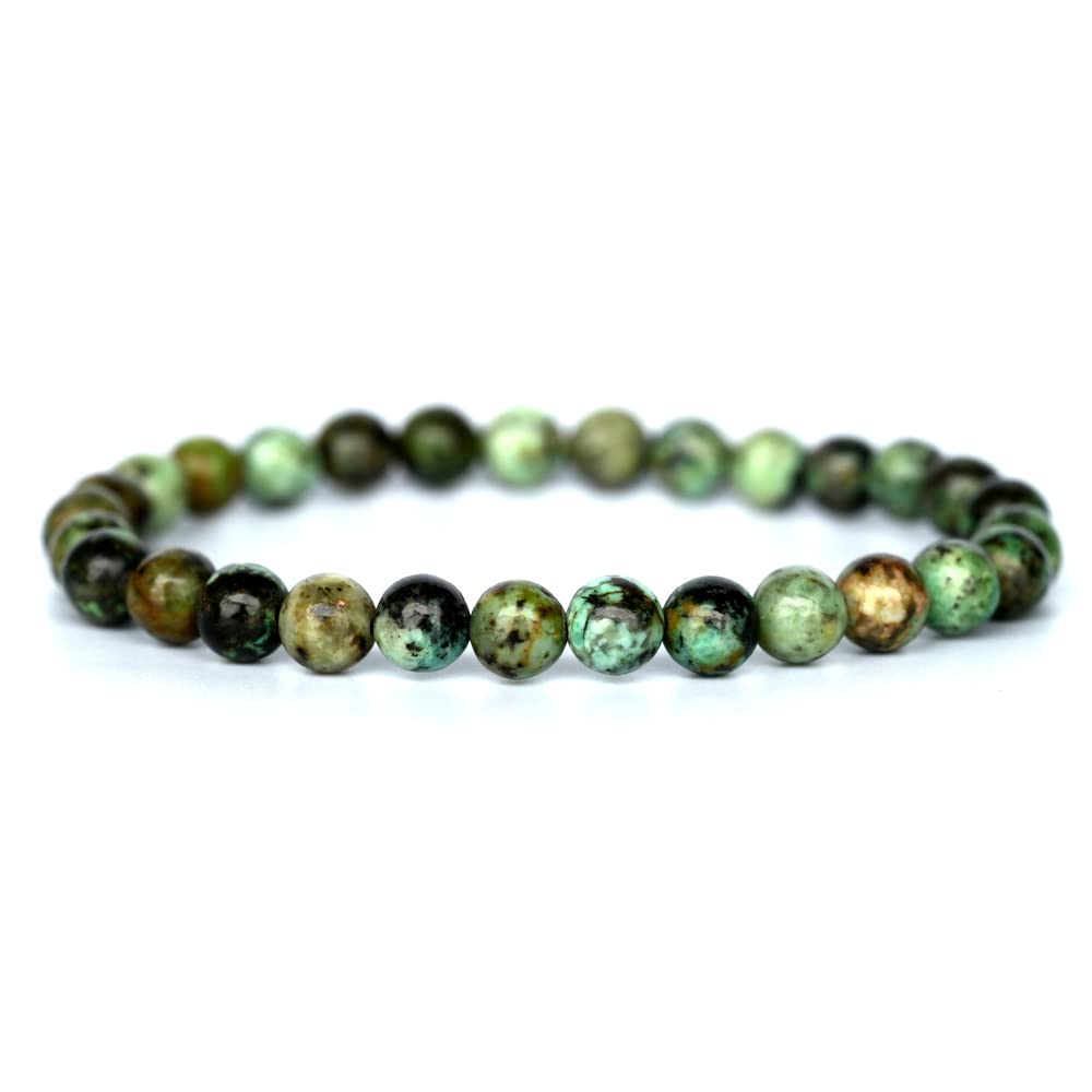 Angelstones Gemstones 6mm Round Beads Healing Crystal Bracelet for women