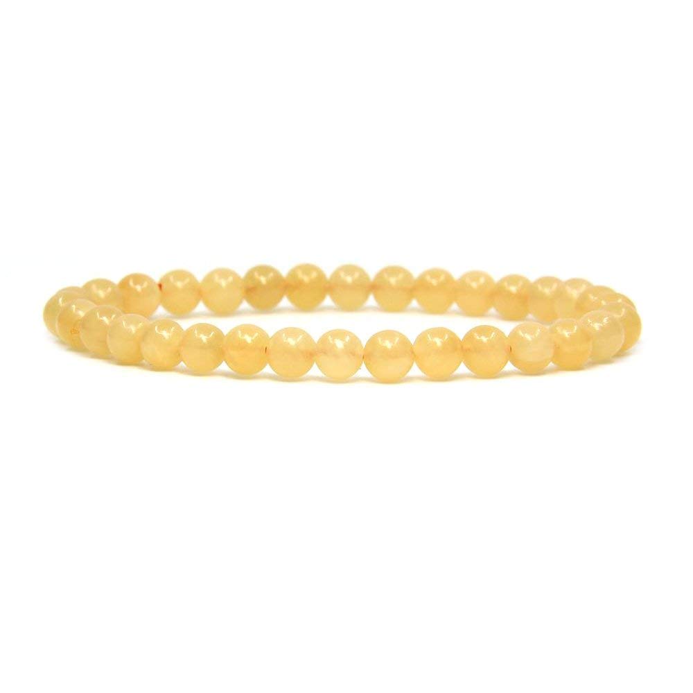 Angelstones Gemstones 6mm Round Beads Healing Crystal Bracelet for women