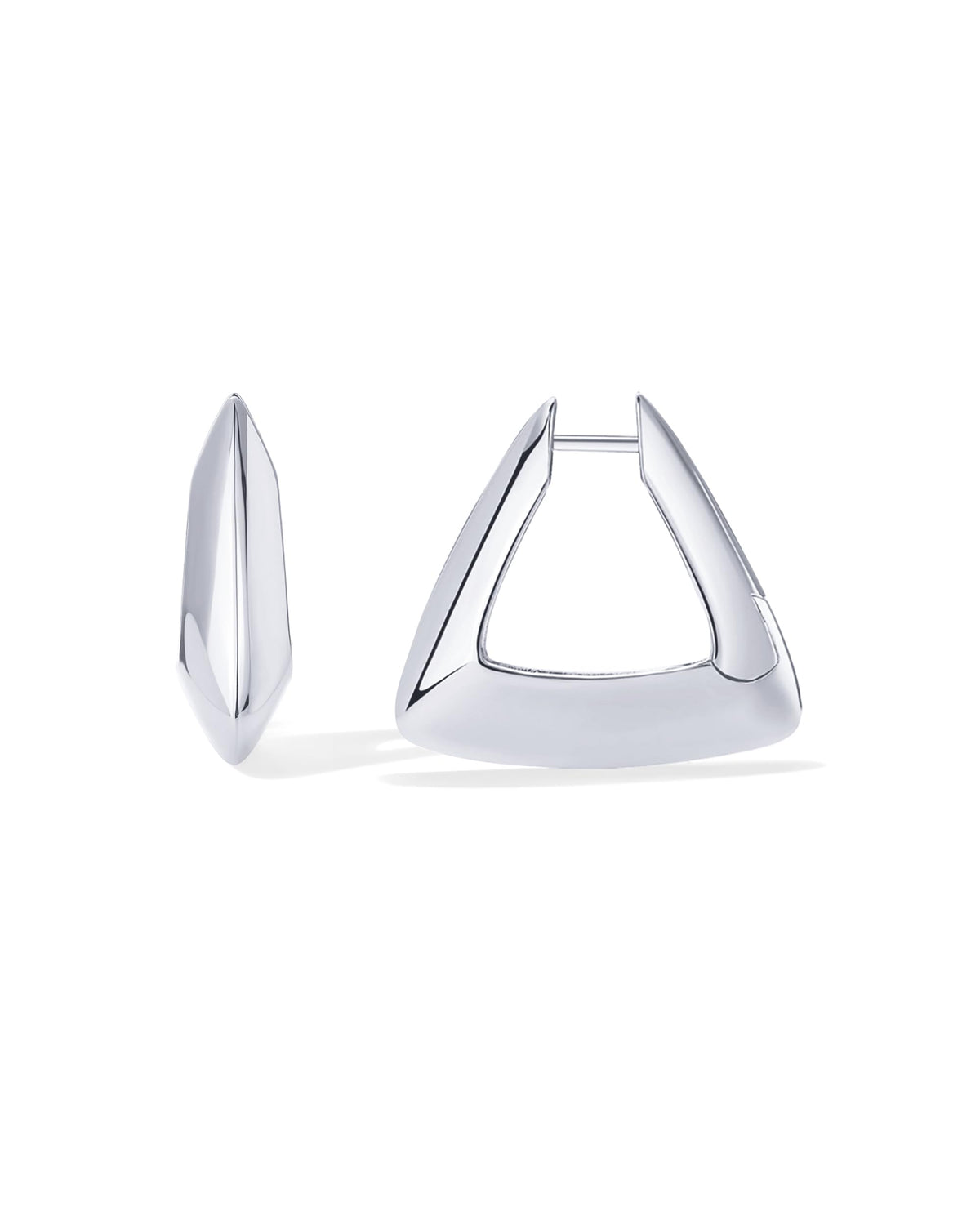 PAVOI 14K Gold Plated Geometric Hoop Earrings for Women, Huggie Hoops