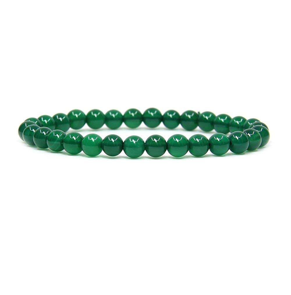 Angelstones Gemstones 6mm Round Beads Healing Crystal Bracelet for women