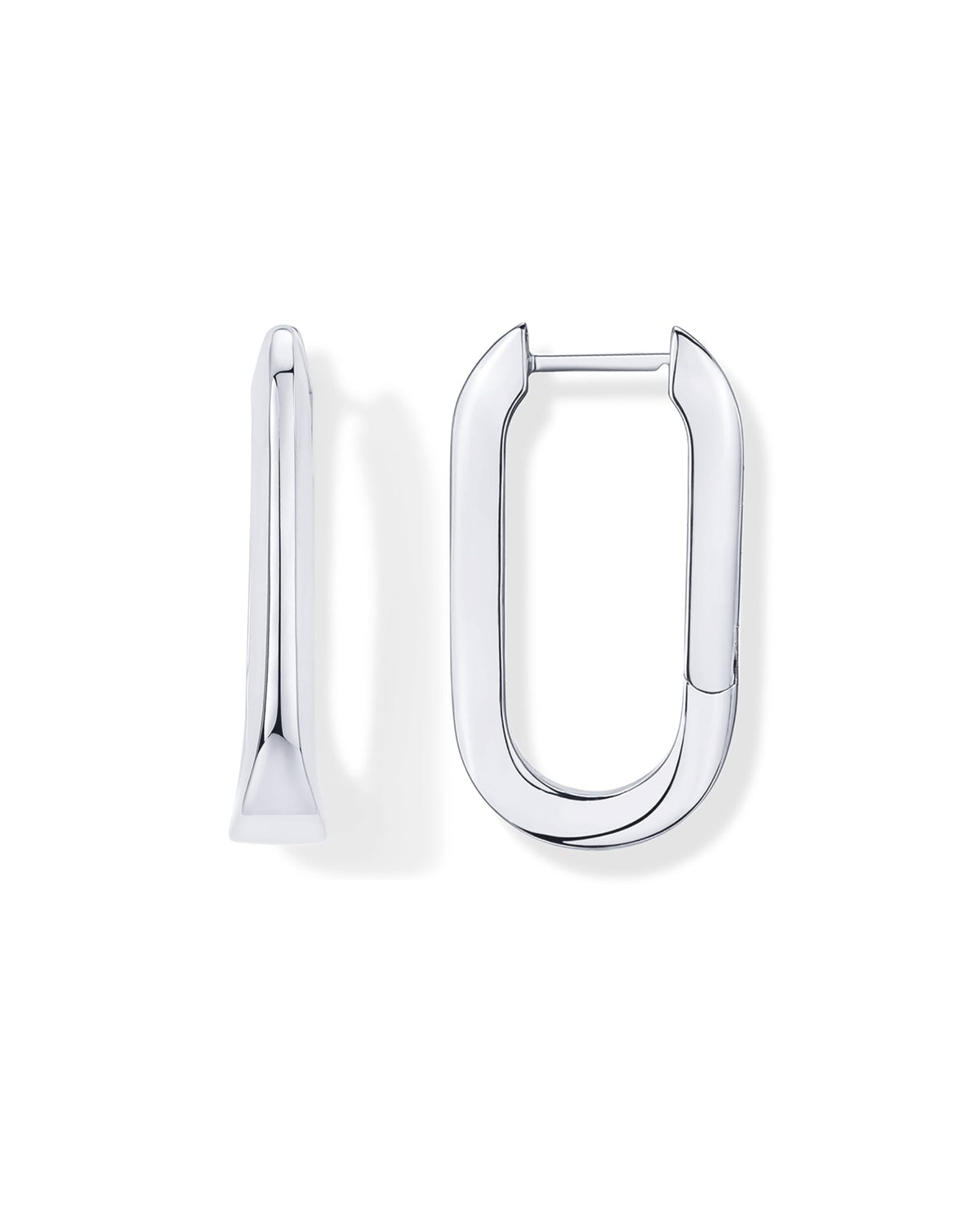 PAVOI 14K Gold Plated Geometric Hoop Earrings for Women, Huggie Hoops