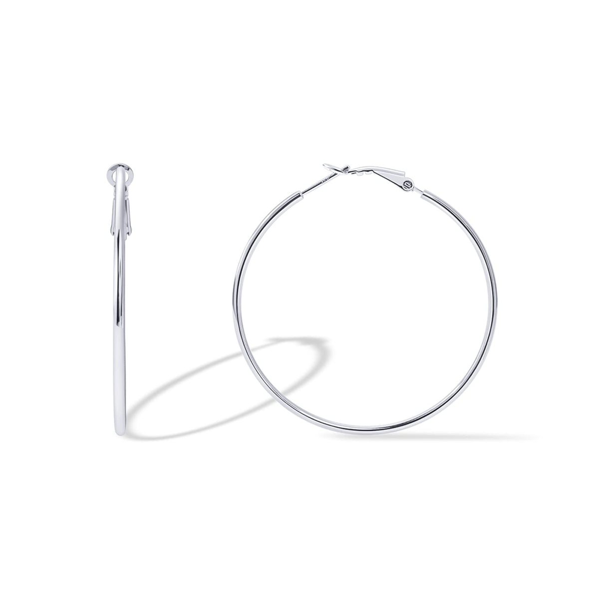 PAVOI Gold Hoop Earrings for Women, 14K Gold Plated Paddle-Back Hoops