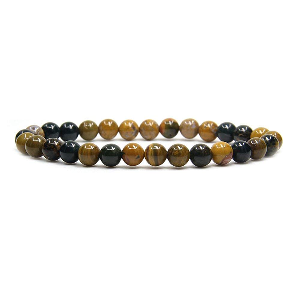 Angelstones Gemstones 6mm Round Beads Healing Crystal Bracelet for women