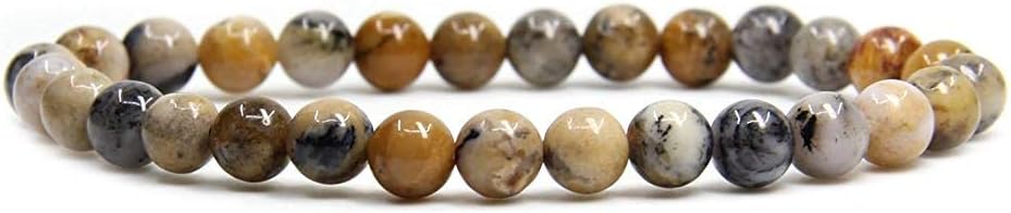 Angelstones Gemstones 6mm Round Beads Healing Crystal Bracelet for women