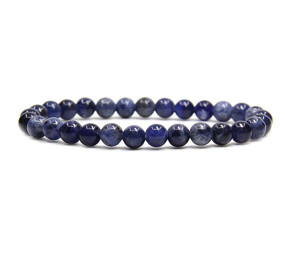 Angelstones Gemstones 6mm Round Beads Healing Crystal Bracelet for women