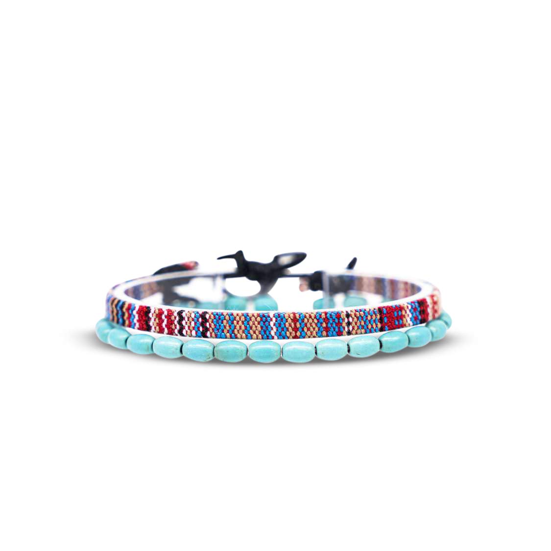 Made by Nami 2 Pcs Boho Surfer Bracelets for Men and Women Waterproof and Adjustable Beach Bracelets for Men and Women Set of 2 Beaded & Braided