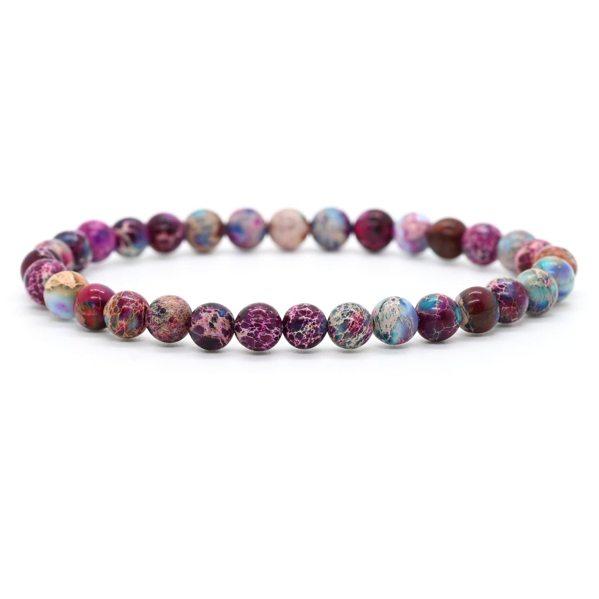Angelstones Gemstones 6mm Round Beads Healing Crystal Bracelet for women