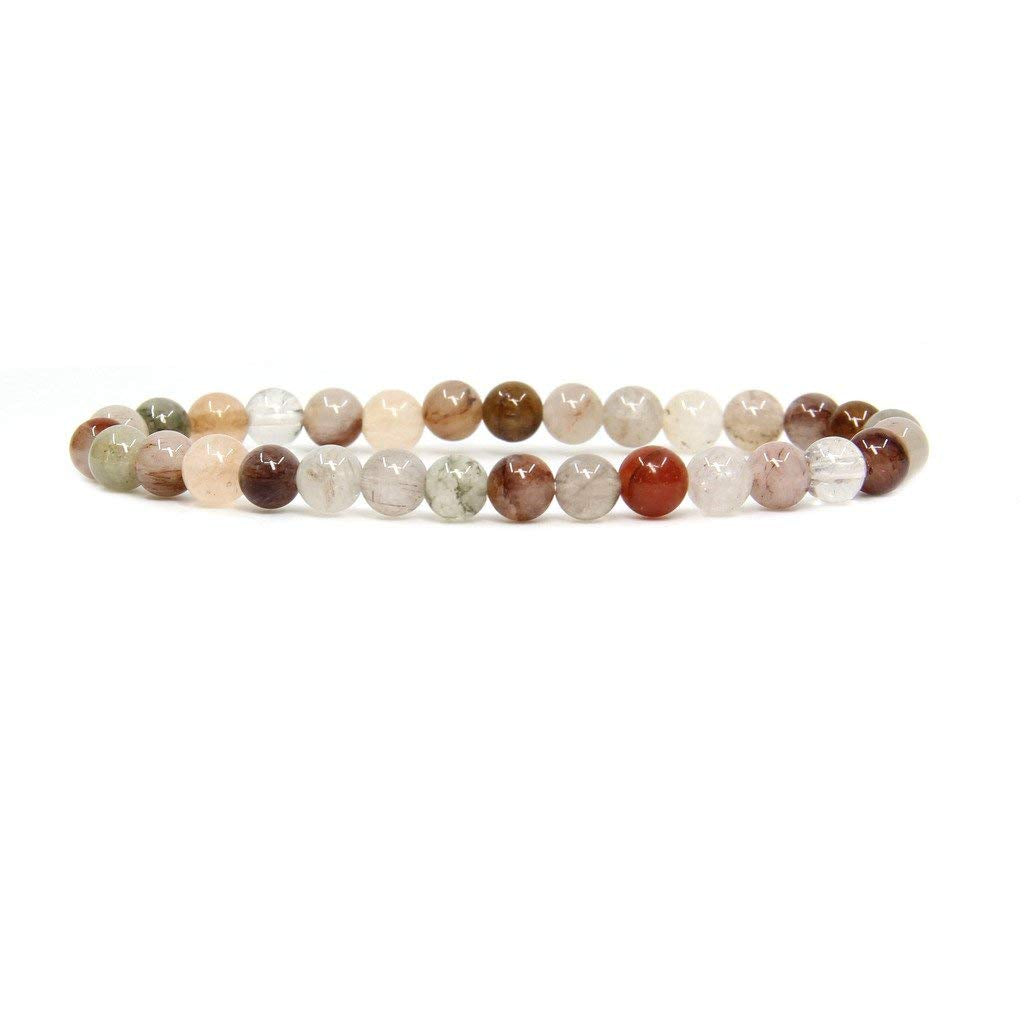 Angelstones Gemstones 6mm Round Beads Healing Crystal Bracelet for women