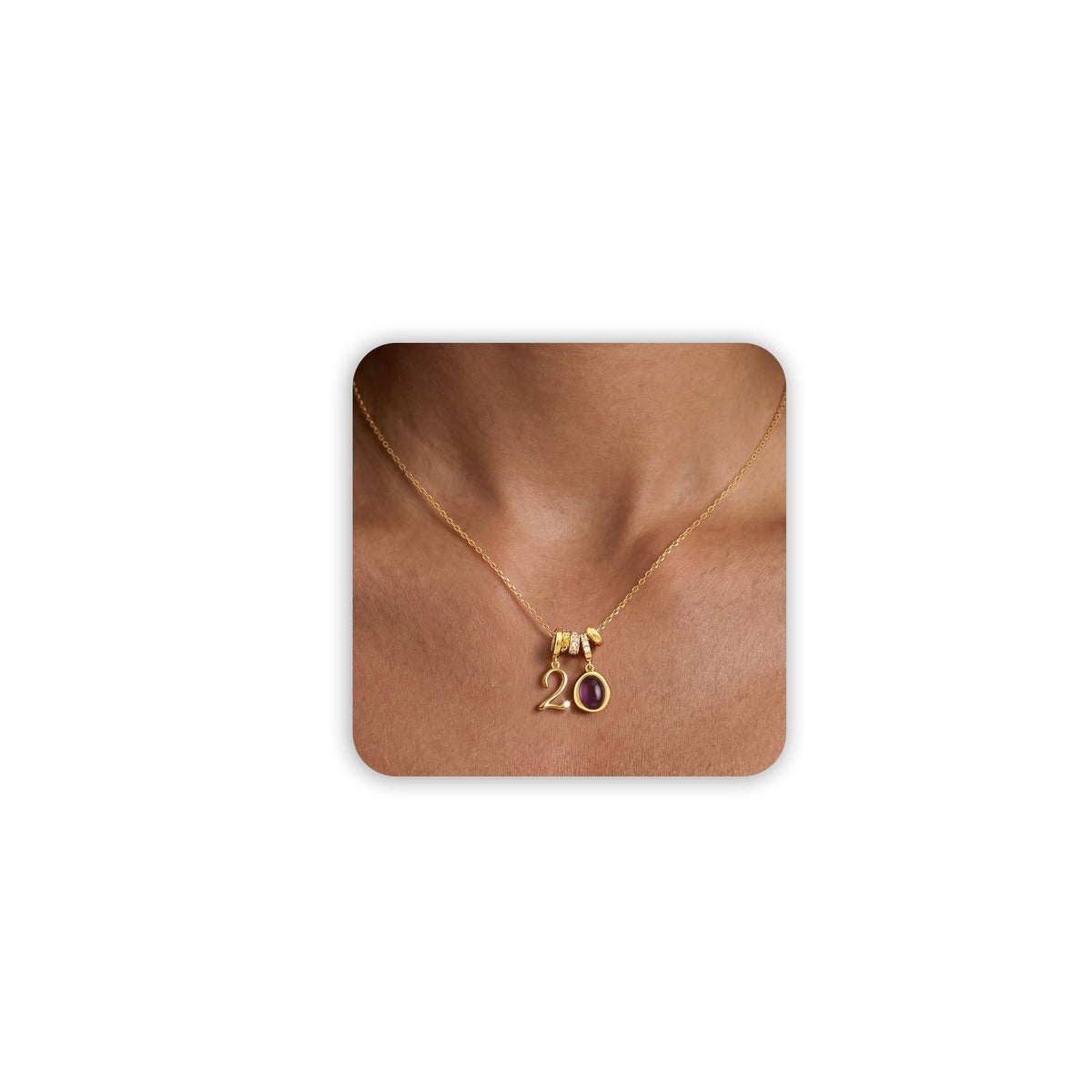 Freekiss Pendant Necklace for Women - Dainty 14K Plated Paperclip Choker