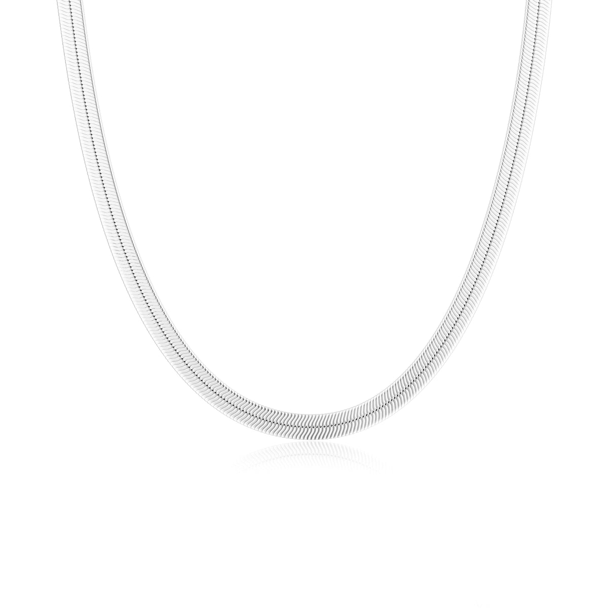 DEARMAY 14K Gold Plated Herringbone Necklaces for Women, Dainty Gold Snake Choker Chain Non Tarnish Trendy Simple Thin & Chunky Options Neckalce 1.5/3/5/6/8mm Chain Jewelry for Gifts