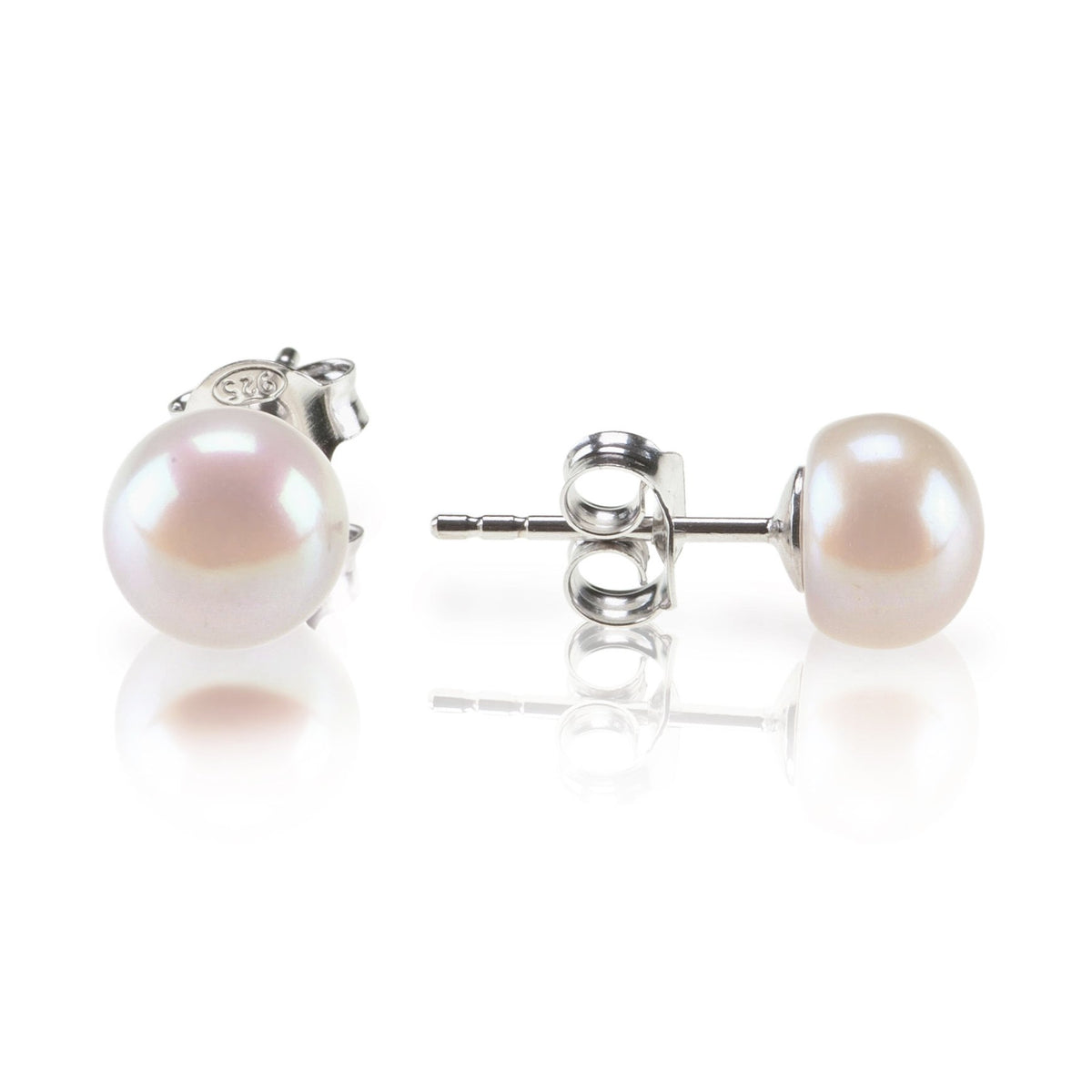 PAVOI 14K Gold Plated Freshwater Cultured Pearl Stud Earrings for Women