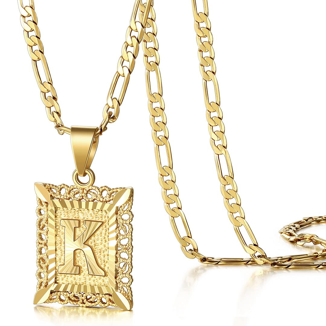KissYan Initial Necklaces for Women Men