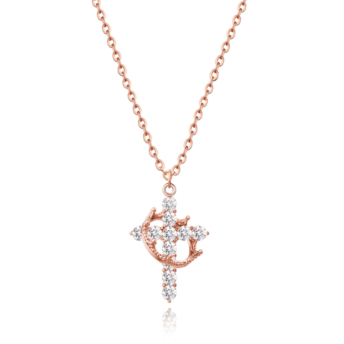 Tewiky Christian Gift Stocking Stuffers Cross Necklace for women-Dainty 14k Gold Plated/Silver Plated Pendant Necklaces Simple Cute Tiny Necklace Jewelry for Women
