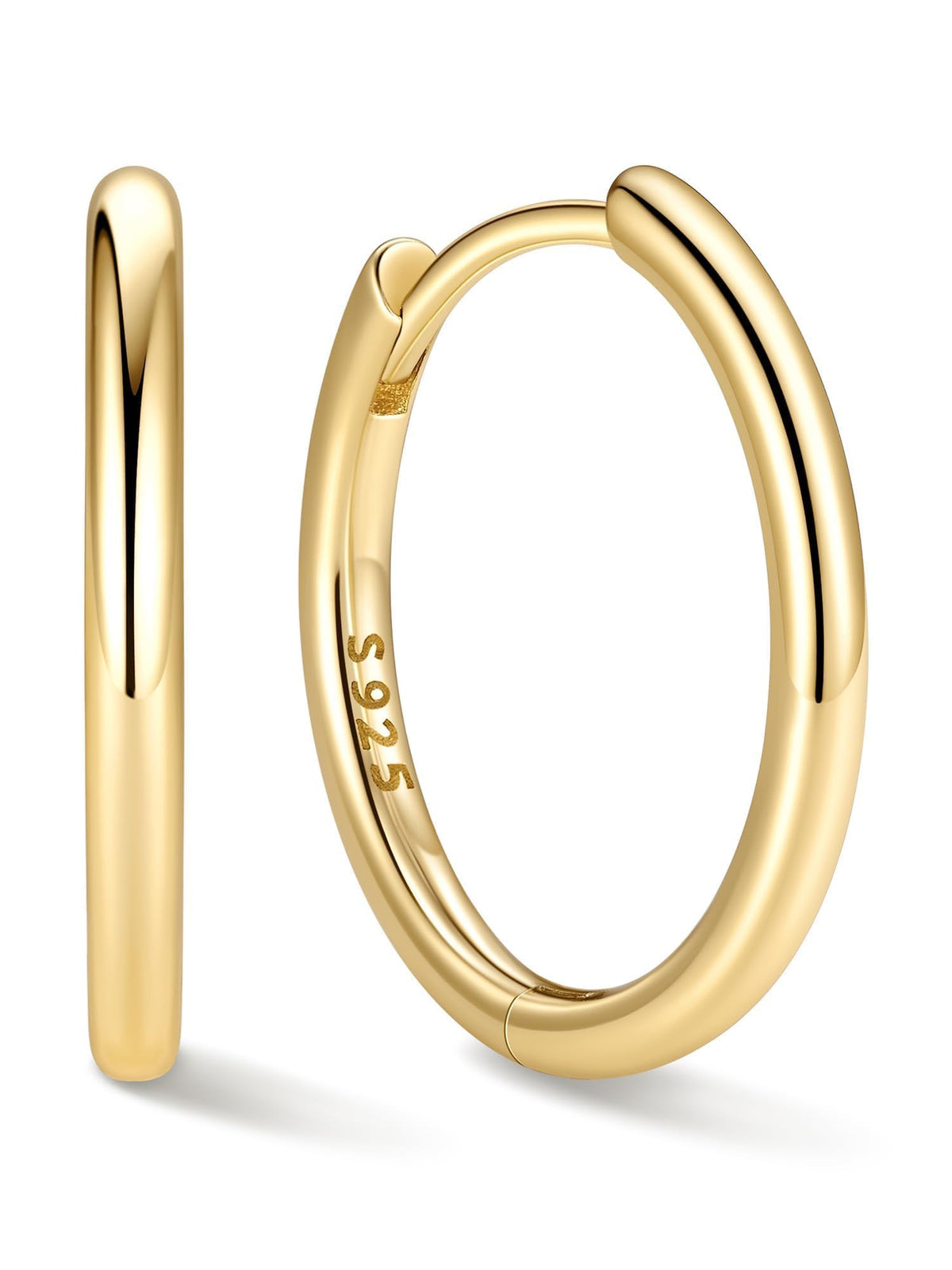 ChicSilver 925 Sterling Silver Hoop Earrings for Women, 8-20MM Small Hoops
