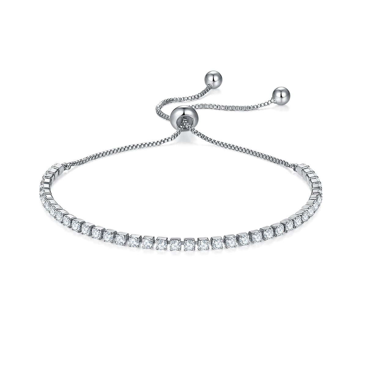 MINDDHA Tennis Bracelet, Gold Plated, 2mm/3mm, 5.5-8" or Adjustable