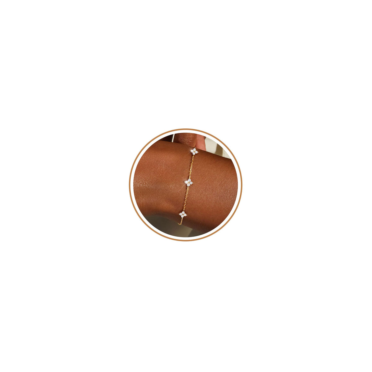Dainty Silver Gold Bracelets for Women Trendy Non Tarnish Jewelry