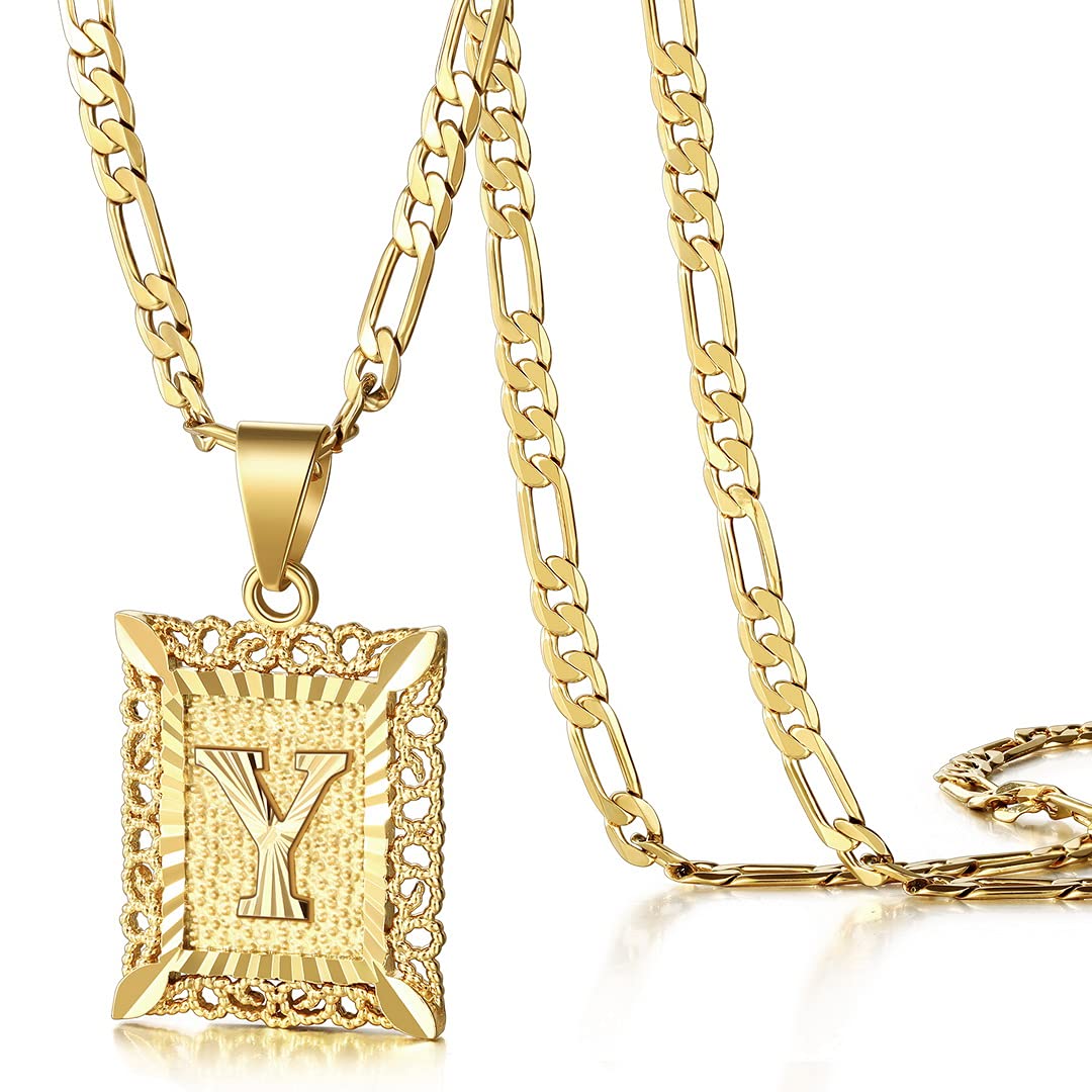 KissYan Initial Necklaces for Women Men
