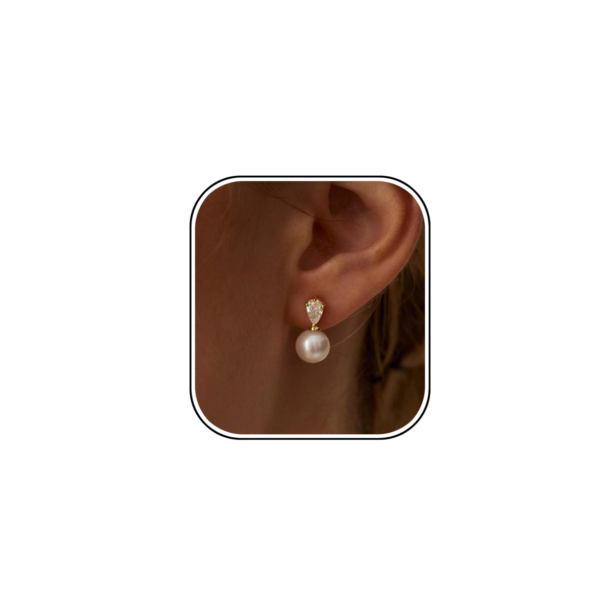Pearl Earrings for Women,Dainty 14k Gold Plated Pearl Drop Earring Gold Bridal Dangle Earring Small Cute Stud Earring Wedding Dangle Earrings for Women Trendy Pearls Jewelry Bridesmaid Gifts Stuff