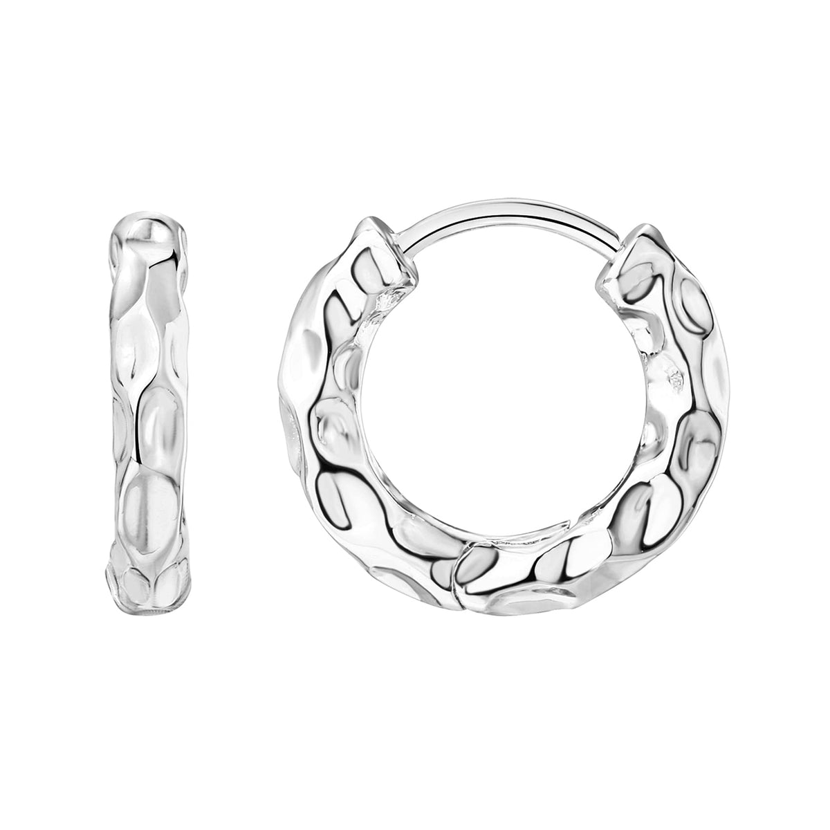 PAVOI 14K Gold Plated Chunky Huggie Earrings for Women, Small Hoop Earrings
