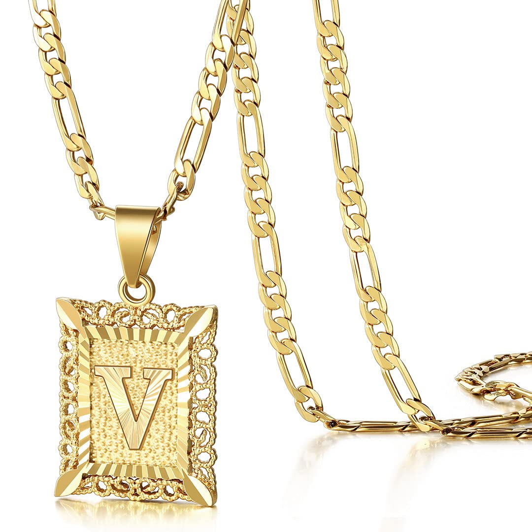 KissYan Initial Necklaces for Women Men