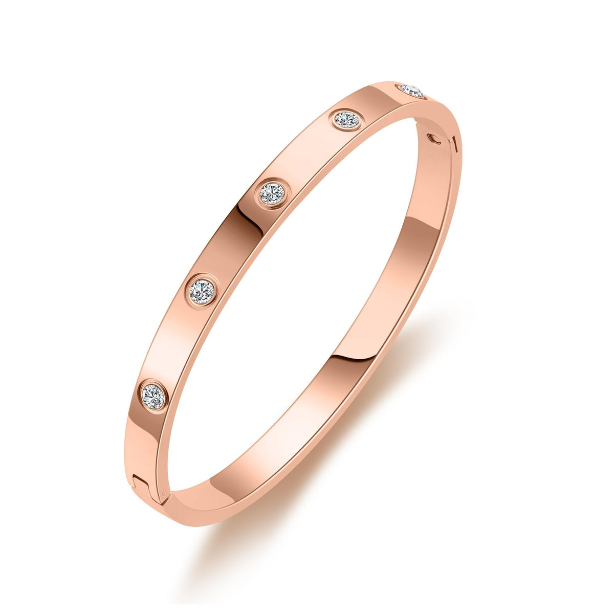 PDWZNBA 18K Gold-Plated Love Friendship Bracelets Trendy Stainless Steel Bangle Jewelry Gifts for Women