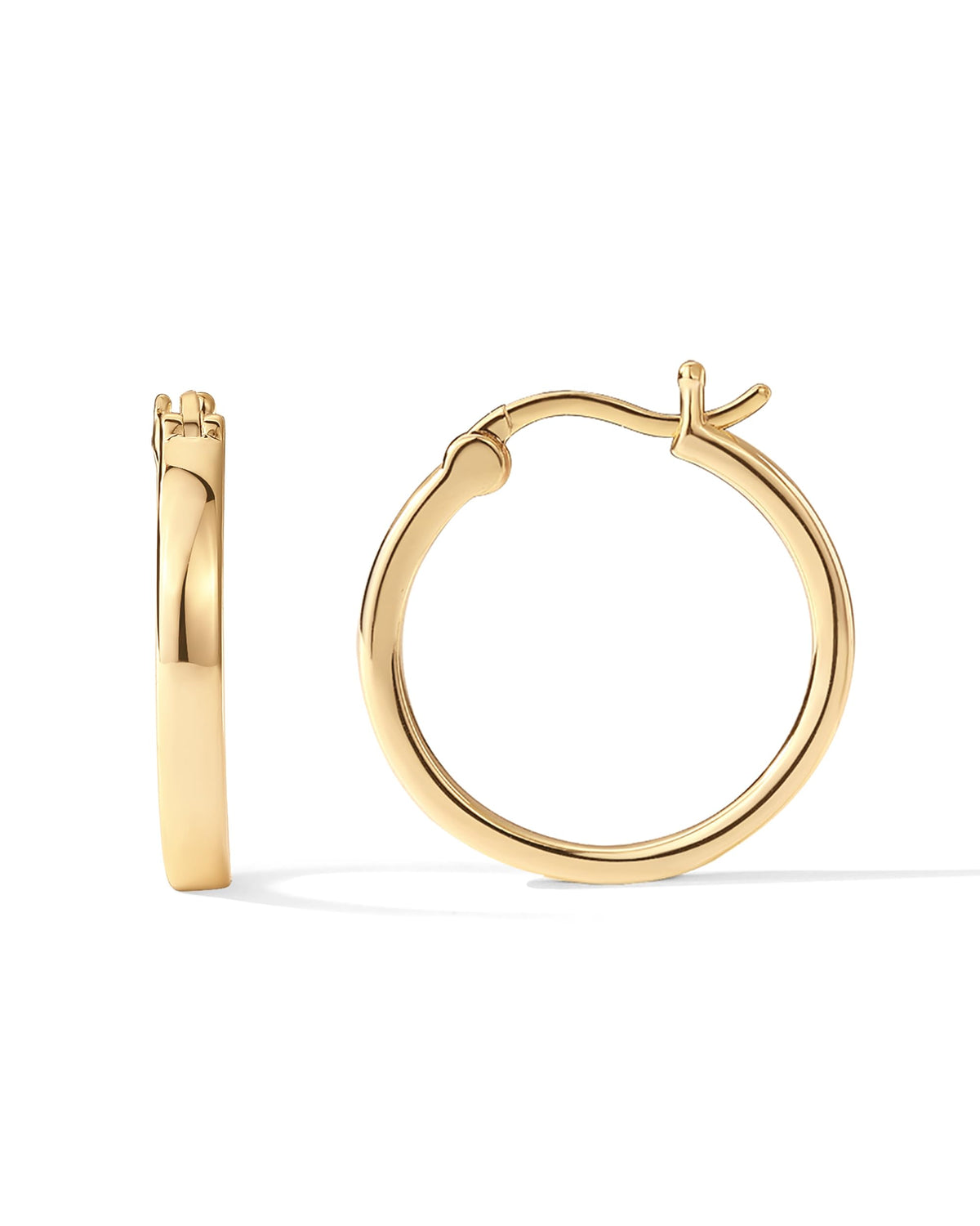 PAVOI Gold Hoop Earrings for Women, 14K Gold Plated Lightweight Hoops