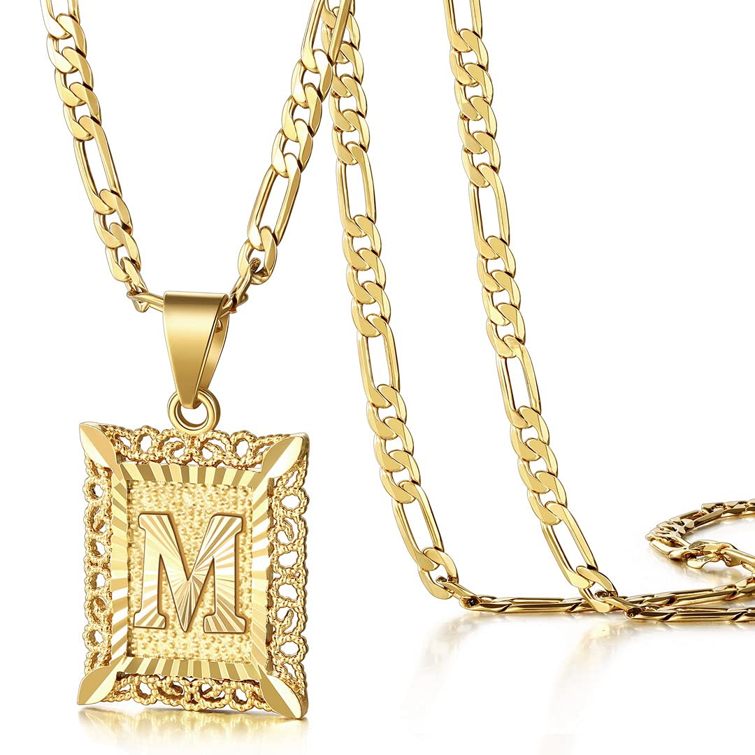 KissYan Initial Necklaces for Women Men