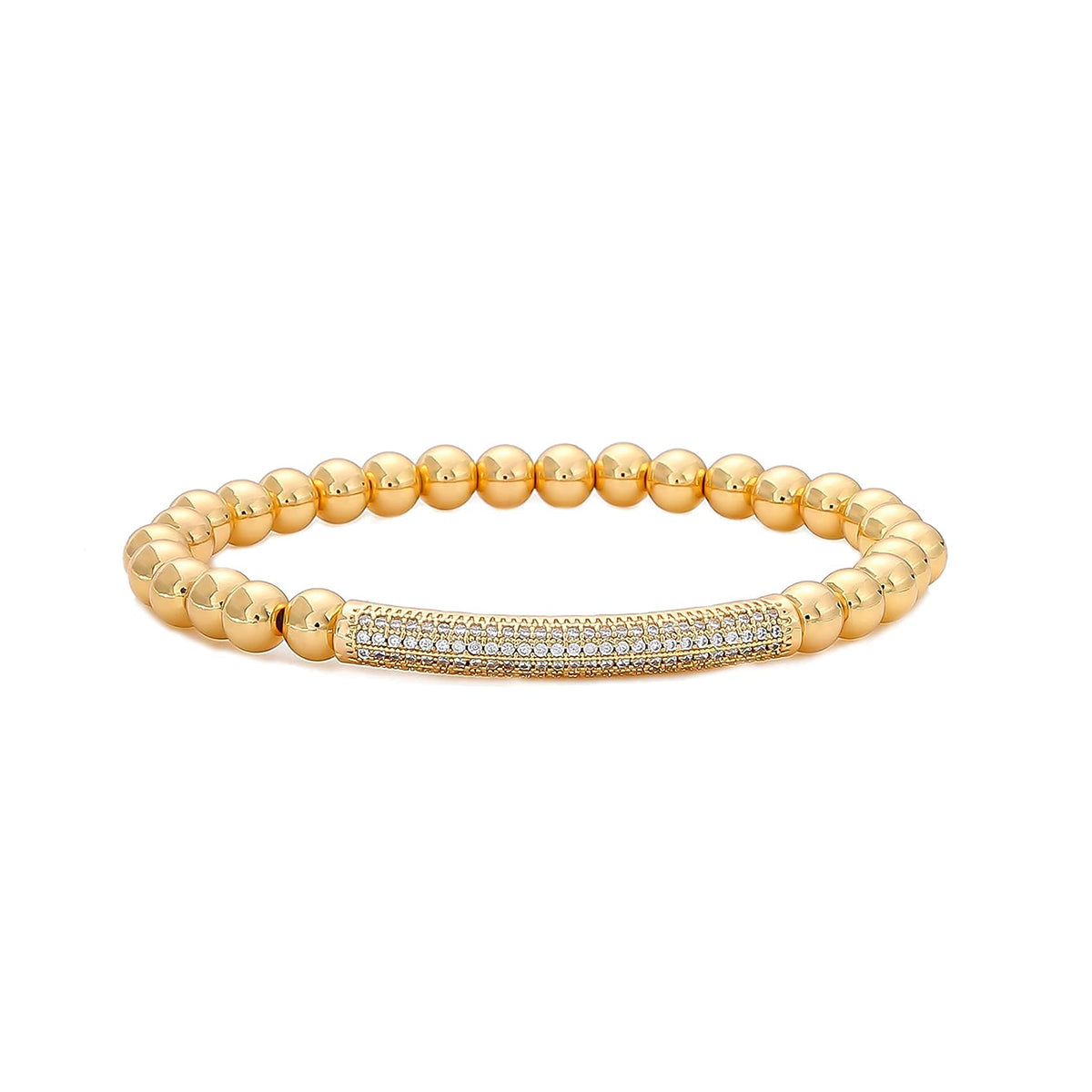 GOOJIDS Surfer Heishi Clay Bead Bracelets for Women Bohemian Stackable Gold Plated Beaded Stretch Bracelets Elastic Layering Friendship Bracelets Set Boho Jewelry
