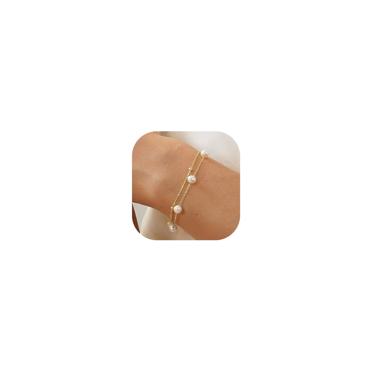 KOHOTA Silver Gold Bracelets for Women Trendy Bracelet Stack Non Tarnish
