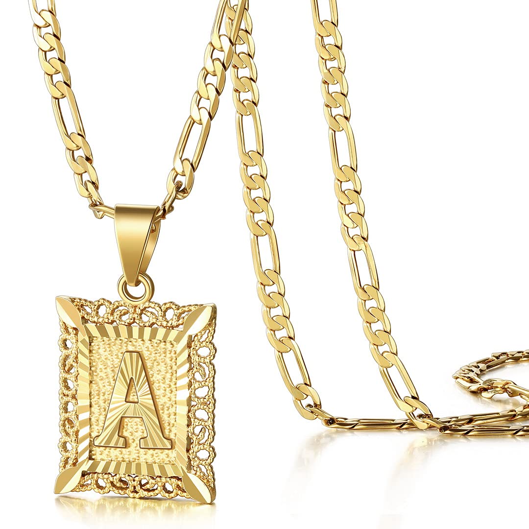 KissYan Initial Necklaces for Women Men