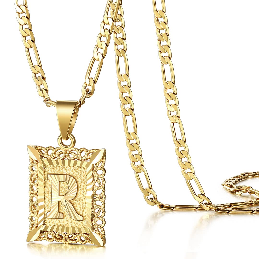 KissYan Initial Necklaces for Women Men