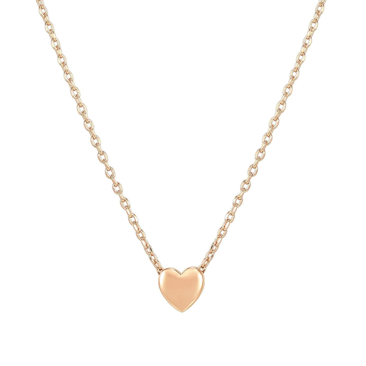 PAVOI 14K Gold Plated Heart Necklaces for Women, Cubic Zirconia Pendant