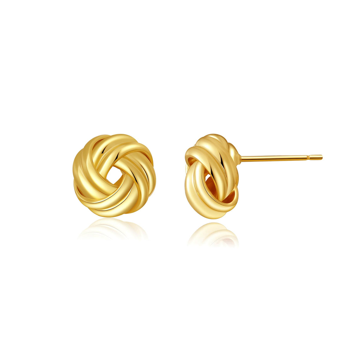 SHERLOVE Chunky Knot Gold Earrings Women Statement Drop Dangle Earrings