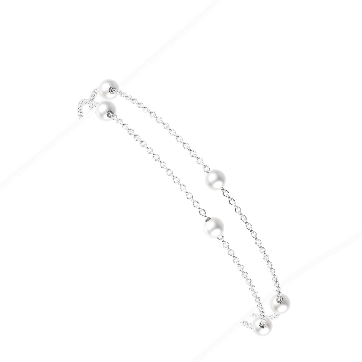 NECOCY Pearl Bracelet for Women, 14K Gold Plated/Silver Plated Bracelet