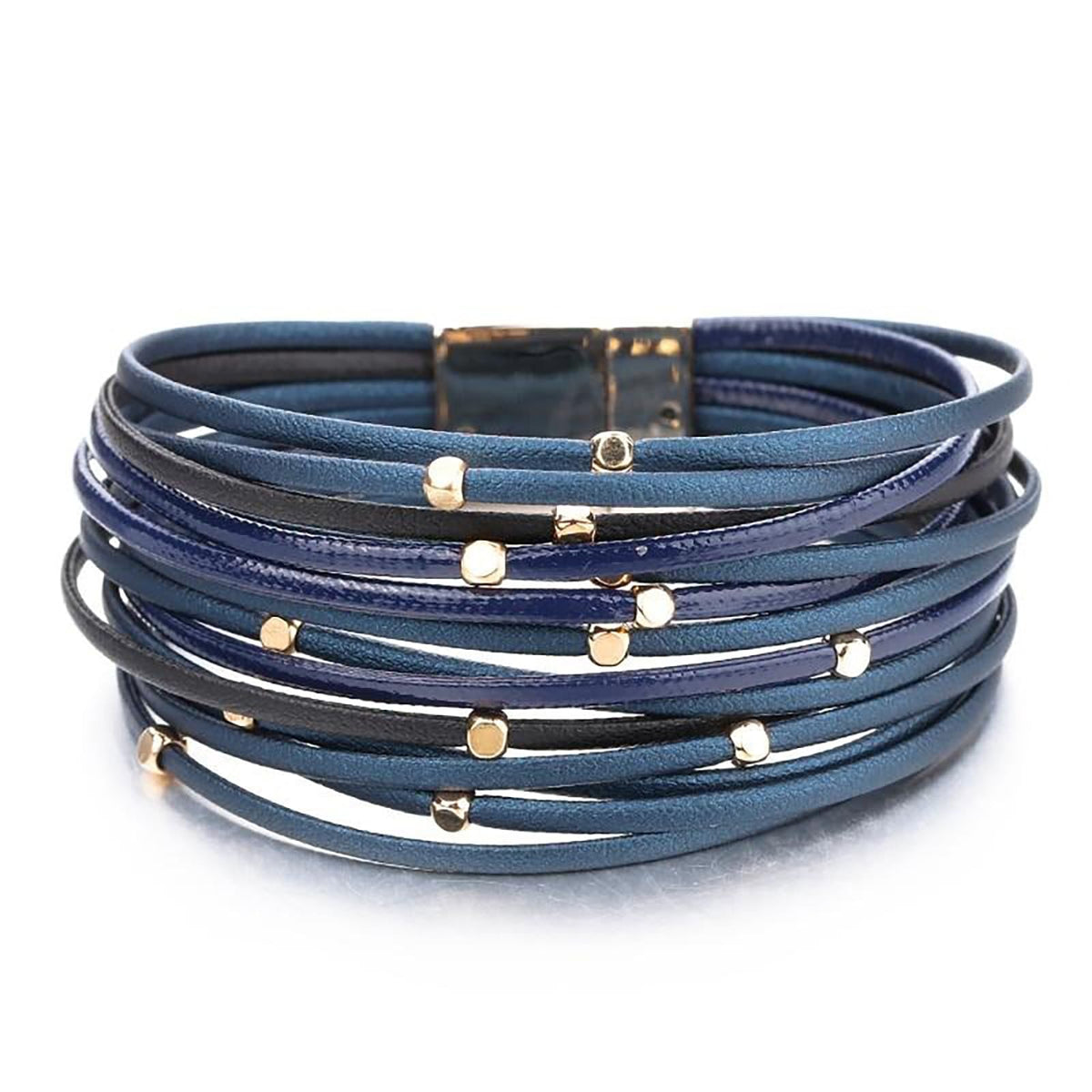 Fesciory Leather Wrap Bracelet for Women, Boho Western Layered Cuff Jewelry