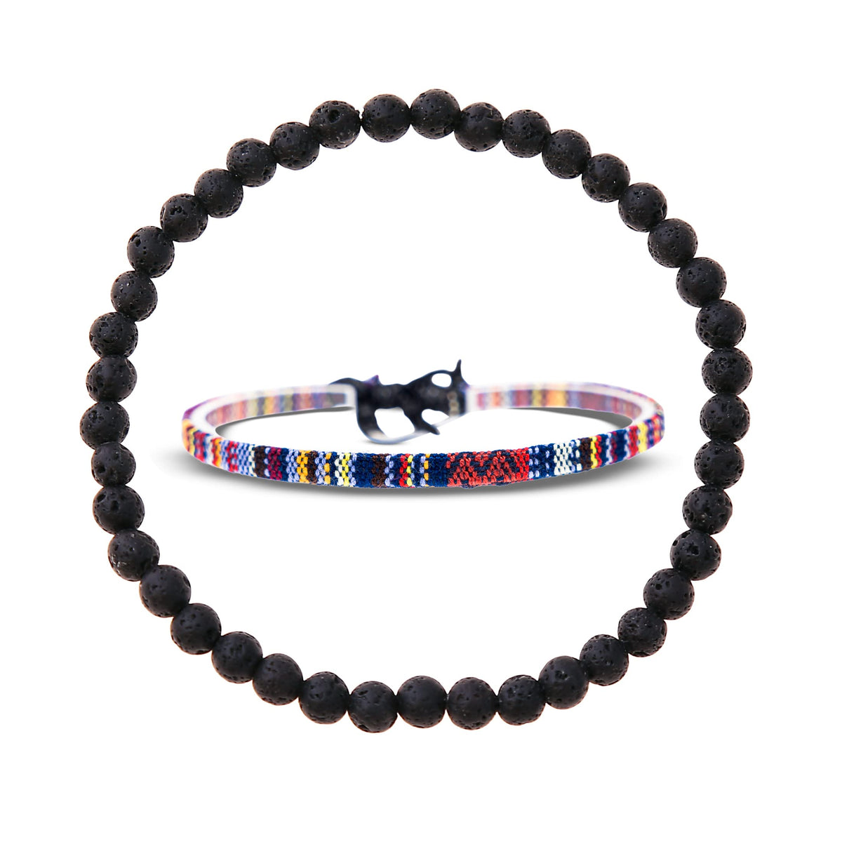 Made by Nami 2 Pcs Boho Surfer Bracelets for Men and Women Waterproof and Adjustable Beach Bracelets for Men and Women Set of 2 Beaded & Braided