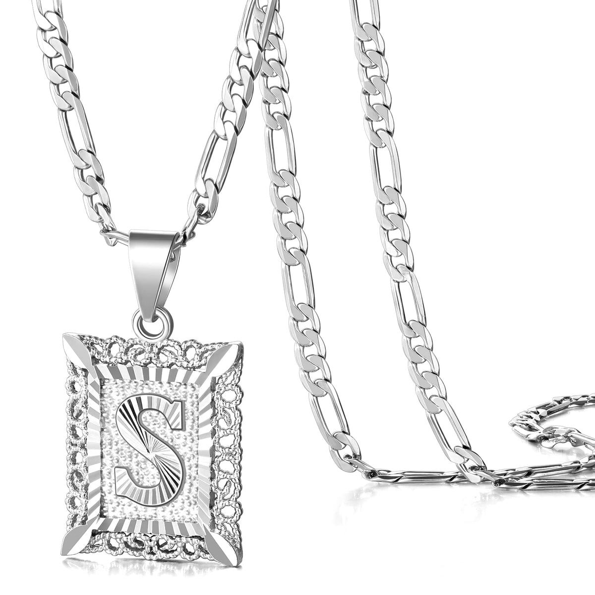 KissYan Initial Necklaces for Women Men