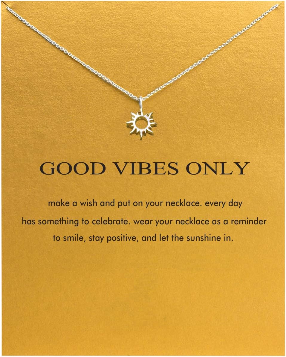 Baydurcan Silvery Necklace for Women Pendant Chain Friendship Necklace Gift