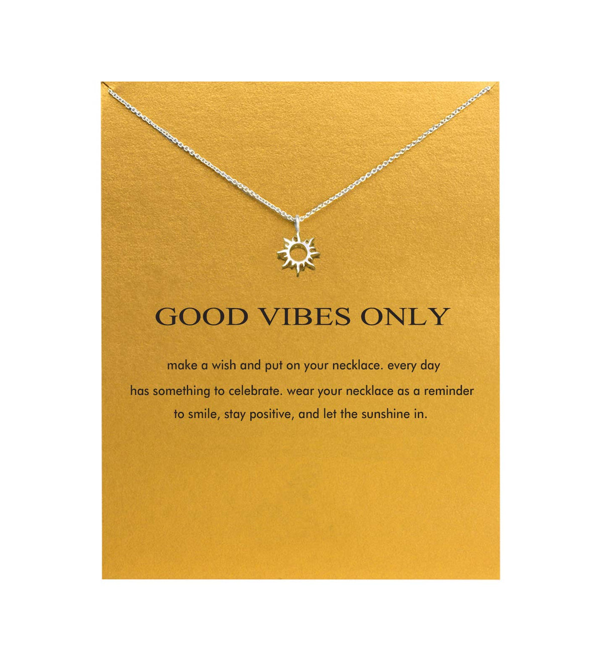 Baydurcan Silvery Necklace for Women Pendant Chain Friendship Necklace Gift