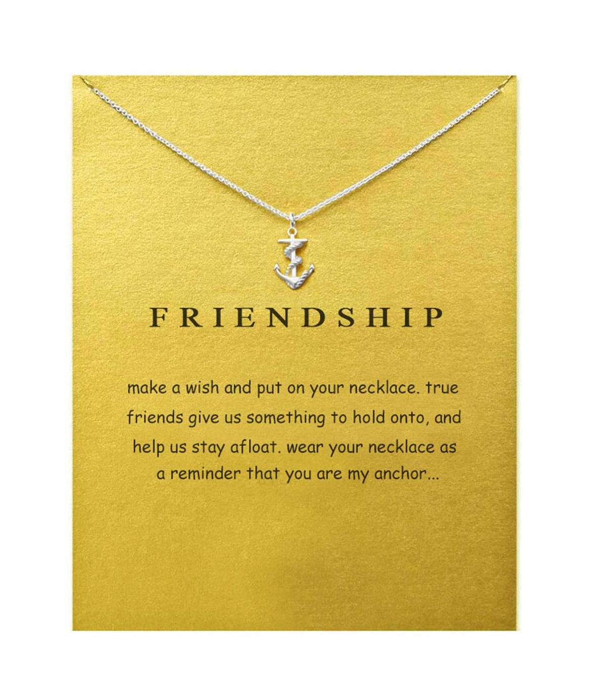 Baydurcan Silvery Necklace for Women Pendant Chain Friendship Necklace Gift