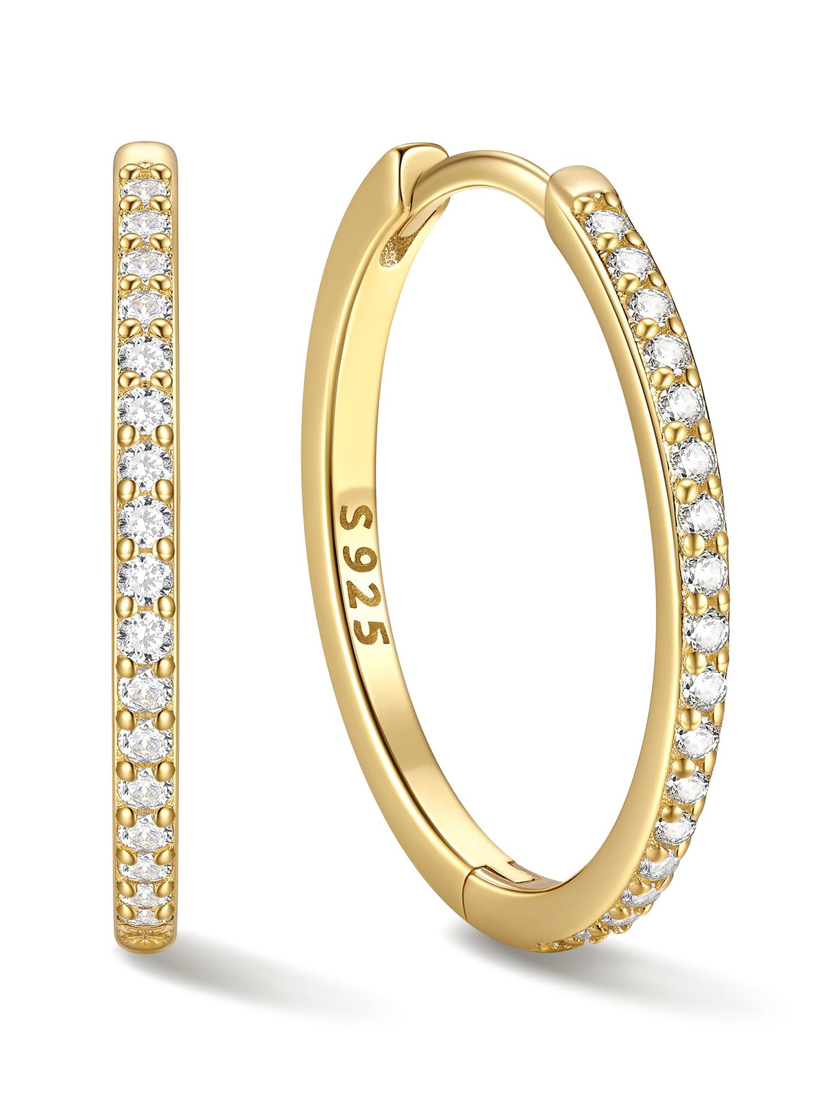 ChicSilver 925 Sterling Silver Hoop Earrings for Women, Small Hoops, 6-20MM